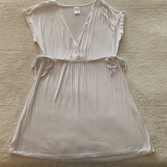 womens white swim cover up